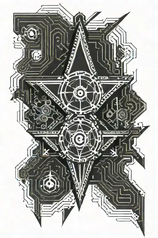 Templar sign tattoo design idea