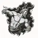 prometheus giving fire tattoo design idea