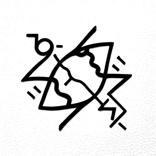 Matrix code inside a cave tattoo design idea