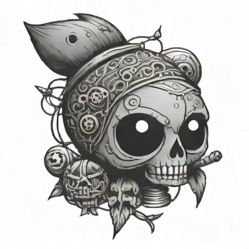 voodoo doll tattoo design idea