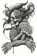 suicidal thoughts and anxiety and feeling alone tattoo design idea