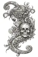 suicidal thoughts, anxiety, feeling alone tattoo design idea