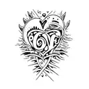 love, pain, hate tattoo design idea