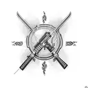 shotgun tattoo design idea