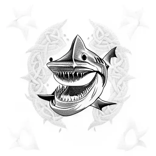 Fine Line Shark Temporary Tattoo - Set of 3 – Tatteco