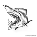 Shark Celtic  tattoo design idea