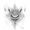  Celtic T made from shark tattoo design idea