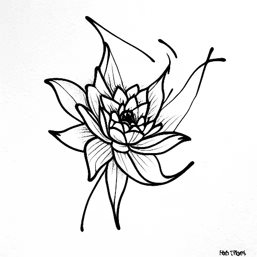 koi fish and red spider lilly tattoo design idea