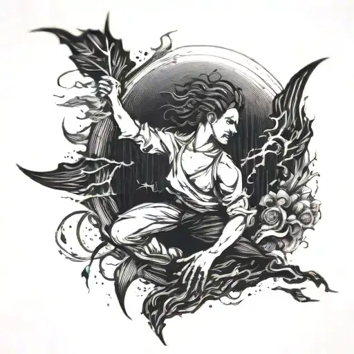 i shall dance in my own storm. spine tatto design tattoo design idea