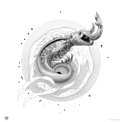 turbo with flow side arms tattoo design idea