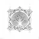 Celtic Trinity Knot Tree of Life tattoo design idea