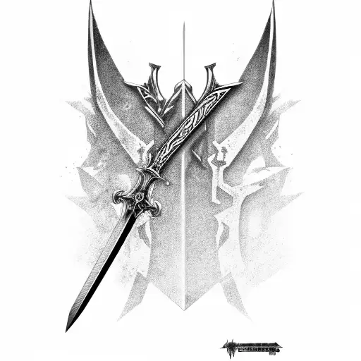 Rebelion Sword and Yamato Sword from Devil May Cry  tattoo design idea