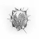 Create a tattoo symbolizing breaking generational trauma through resilience and growth  tattoo design idea