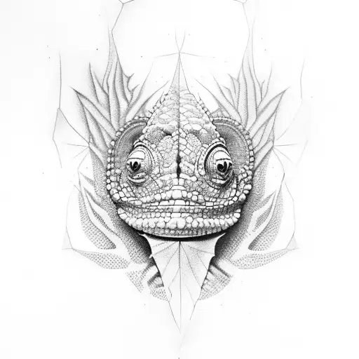 chameleon from Monstrous sa movie tattoo design idea