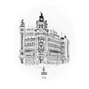 madrid city tattoo design idea