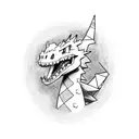 Colored Charizard tattoo design idea