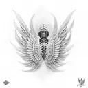 silver wings by Merle haggard with the date 9/30/21 tattoo design idea