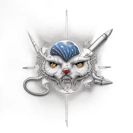 you vs you tattoo design idea