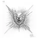 you vs you tattoo design idea