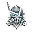 wrench  tattoo design idea