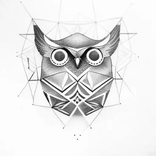Geometric Owl Tattoo by Siobhan Creedon | Geometric Owl Tatt… | Flickr