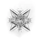 Magic, space, board games  tattoo design idea