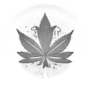  marijuana leaf tattoo design idea