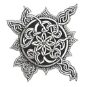 Initials COG in Celtic knot style tattoo tattoo design idea