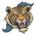 kenzo tiger head tattoo design idea