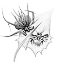 spider lilies covering avenged sevenfold album art tattoo design idea