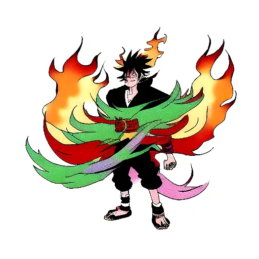 kaido dragon color  tattoo design idea