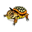 Eastern box turtle tattoo design idea