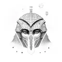  anubius, pyrmiads of giza, and ankh  tattoo design idea