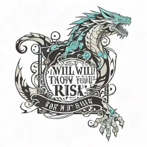 Quote   how will you know if you dont take the risk  tattoo design idea