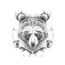 vicious bear  tattoo design idea