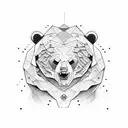 vicious bear  tattoo design idea