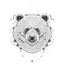 vicious bear  tattoo design idea