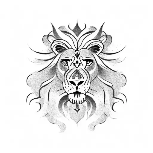 zodiak Lion , virgin , fisch,  japanese theme and dates tattoo design idea