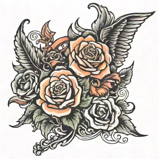 a sentence: " it's only after we've lost everything that we are free to do anything. things you own end up owning you. tattoo design idea