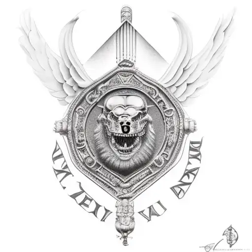 Realism Veni Vidi Vici Tattoo Idea - BlackInk AI