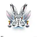 hare cyberpunk tattoo design idea