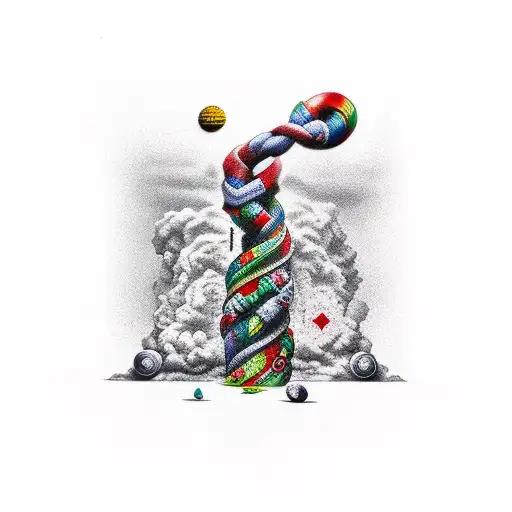 hate and greed tattoo design idea