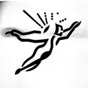 Icarus falling  tattoo design idea