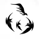 Icarus falling  tattoo design idea