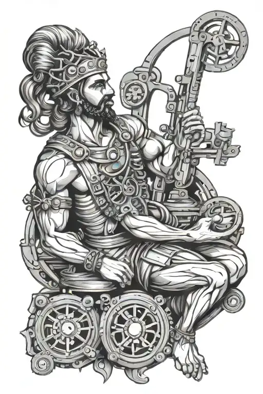 Vignesh and libra zodiac sign and machine operator working tattoo design idea