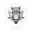 Skateboard tricks tattoo design idea