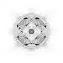 The design could feature three interconnected circles, each representing the mind, body, and soul. Within each circle, t tattoo design idea