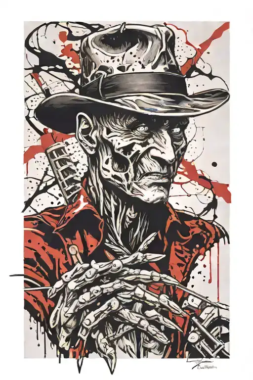 Freddy Krueger tattoo design idea
