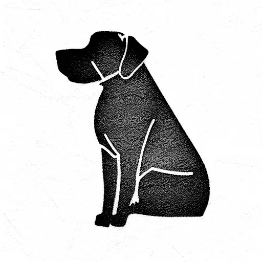 Dog 555 tattoo design idea