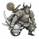 samurai x tattoo design idea
